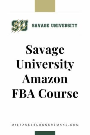 Savage University Amazon FBA Course